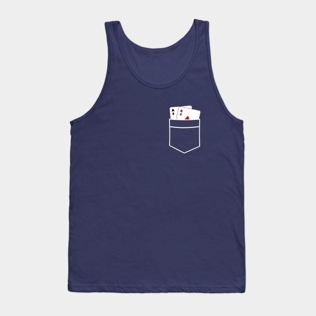 Pocket Aces Funny Poker T-Shirt Tank Top by happinessinatee